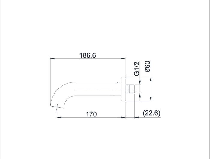 Vòi xả bồn âm tường TOTO TBG11001B