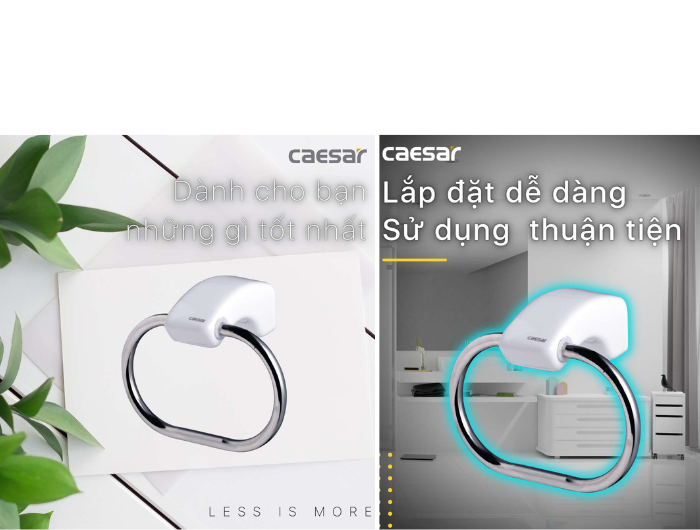 Vòng Treo Khăn Inox CAESAR Q948