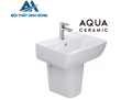 Lavabo Inax AL-312V/L-298VC Treo Tường Chân Ngắn Aqua Ceramic