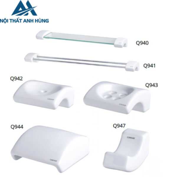 Bộ Phụ Kiện 6 Món Sứ Caesar Q940A6 Phòng Tắm