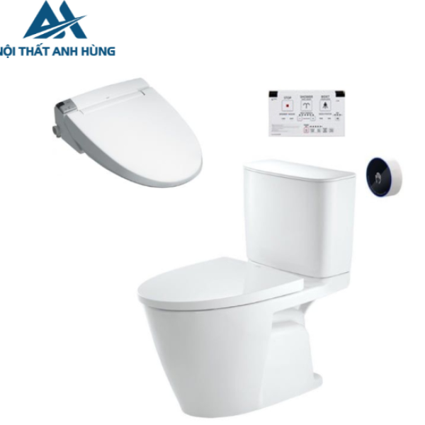 Bồn cầu 2 khối xả cảm ứng nắp điện tử INAX ACT-602 + CW-KA22AVN