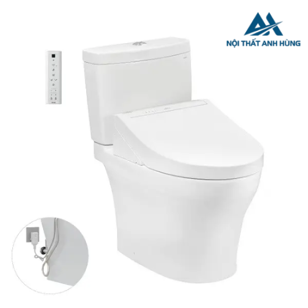 Bồn cầu TOTO CS769DRW14 2 khối nắp điện tử Washlet C5