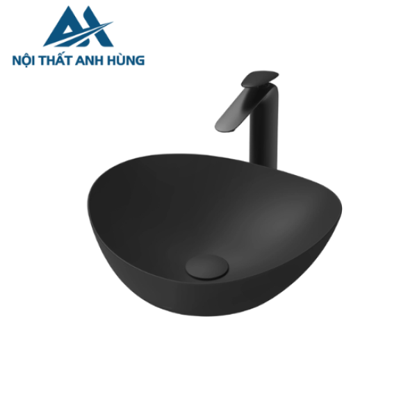 Chậu lavabo đặt bàn TOTO LT4704G17#MBL đen mờ
