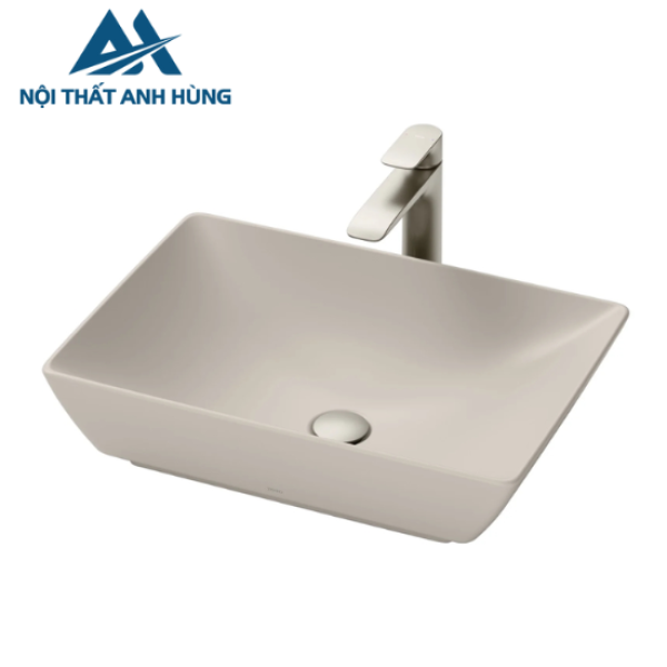 Chậu rửa lavabo đặt bàn TOTO LT1735#MBE màu be mờ