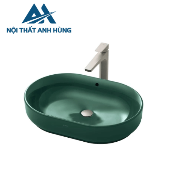 Chậu rửa lavabo đặt bàn TOTO LW896JW/F#FRG màu xanh lá