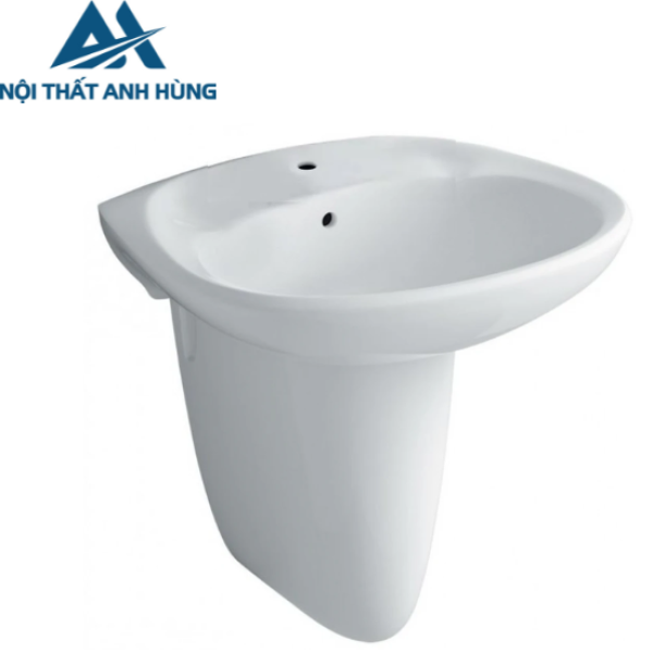 Lavabo Treo Tường Inax L-284V/L-284VC  Chân Ngắn