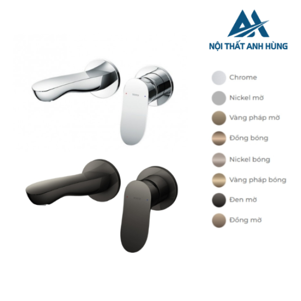 Vòi lavabo nóng lạnh gắn tường TOTO TLG01310BB