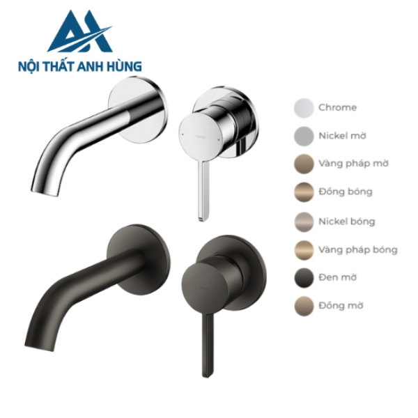 Vòi lavabo nóng lạnh gắn tường TOTO TLG11307BA